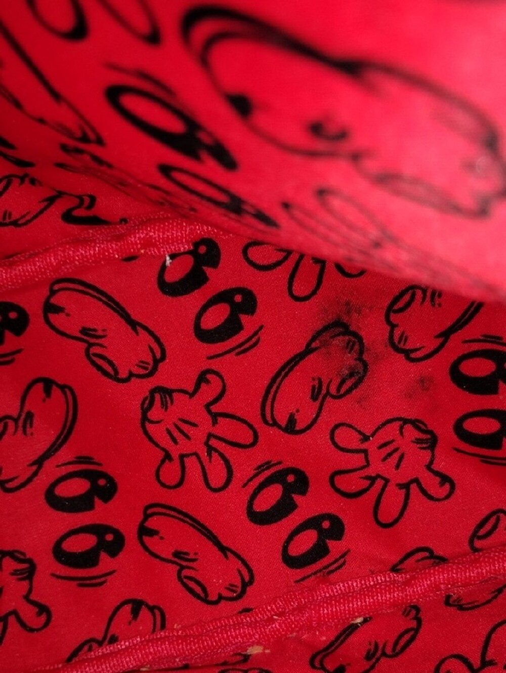 Disney Loungefly Black, Red & White Mickey "Oh Boy!" Print Mini Backpack GUC - Picture 10 of 10